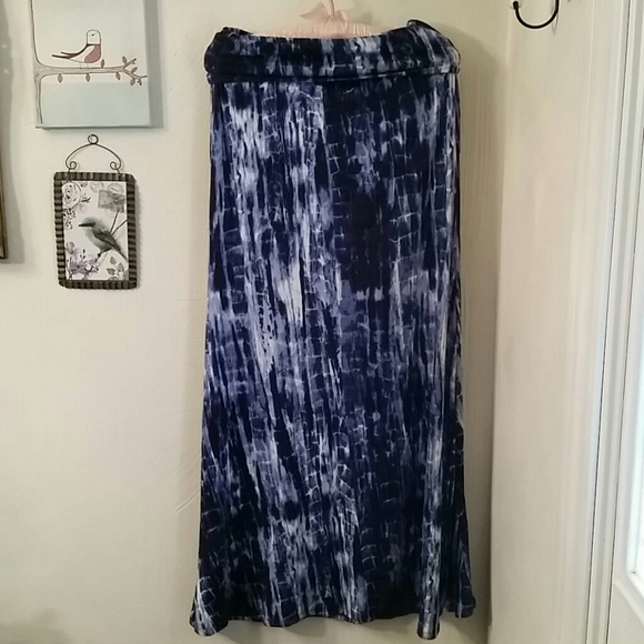 Tie dyed abstract maxi skirt, S - Picture 2 of 6